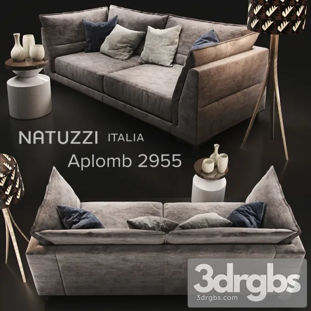 Natuzzi Italia Aplomb 2955 3D Model Free