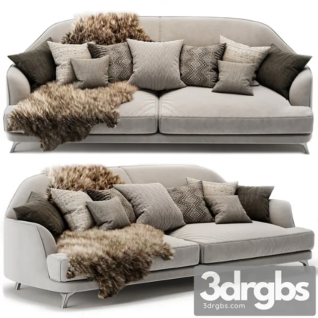 Natuzzi italia don giovanni 3 seater fabric sofa