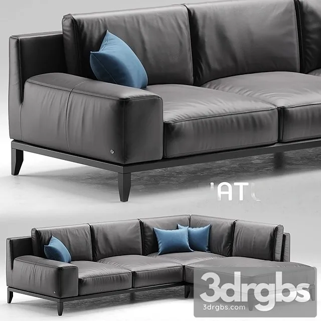 Natuzzi Italy Sofa 3D Model Free