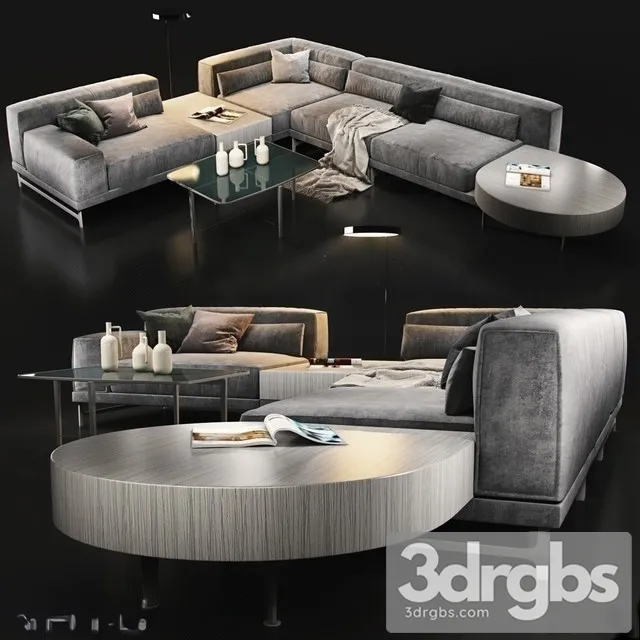 Natuzzi Jeremy 2987 3D Model Free