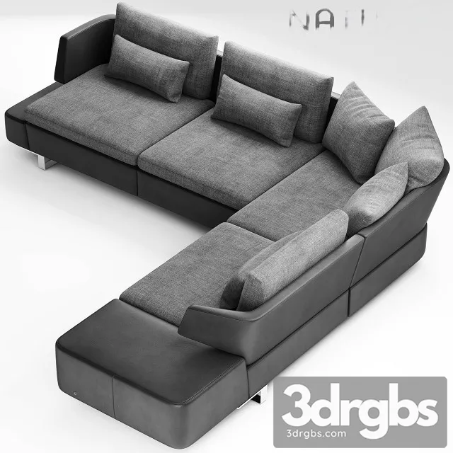 Natuzzi Opus Sofa 01 3D Model Free