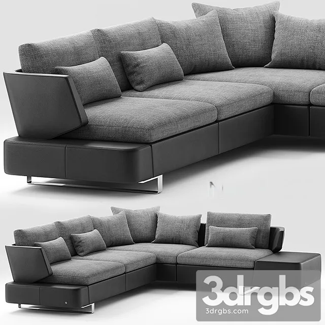 Natuzzi Opus Sofa 02 3D Model Free