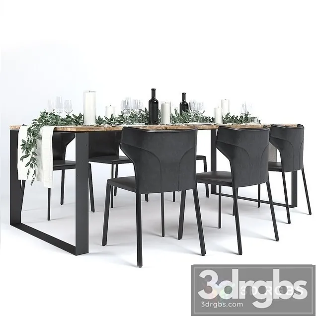 Natuzzi Pi Greco Dinning 3D Model Free