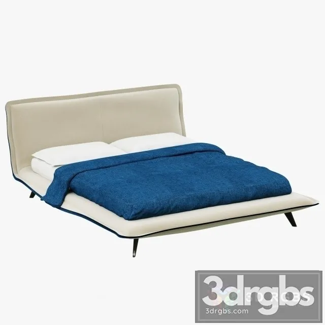 Natuzzi Piuma Bed 3D Model Free