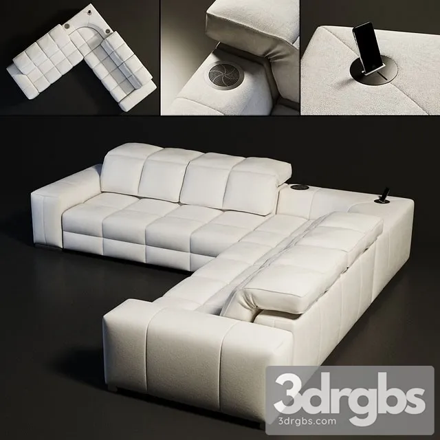Natuzzi Surtound Sofa 3D Model Free
