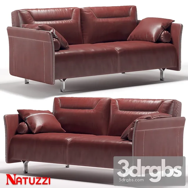 Natuzzi Tenore Sofa 3D Model Free