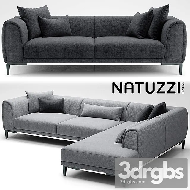 Natuzzi Trevi Sofa 3D Model Free