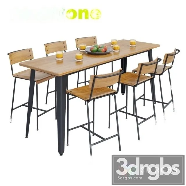 Naughtone Meeting Table 3D Model Free