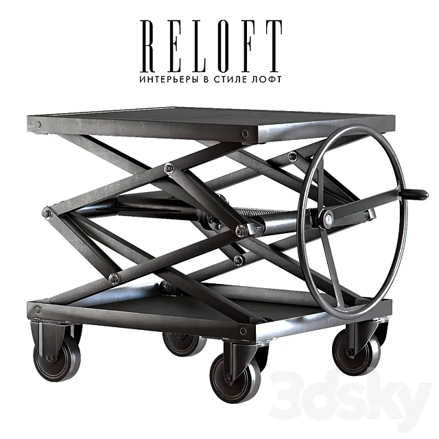 NDUSTRIAL SCISSOR LIFT IRON 3D Model