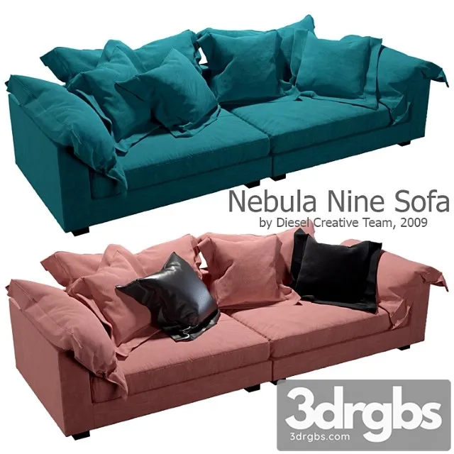 Nebula nine sofa 2 3D Model Free