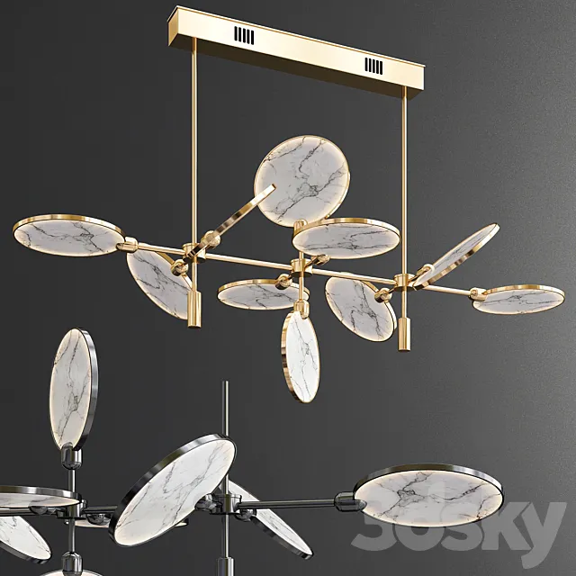 Nebula pendant light 3D Model