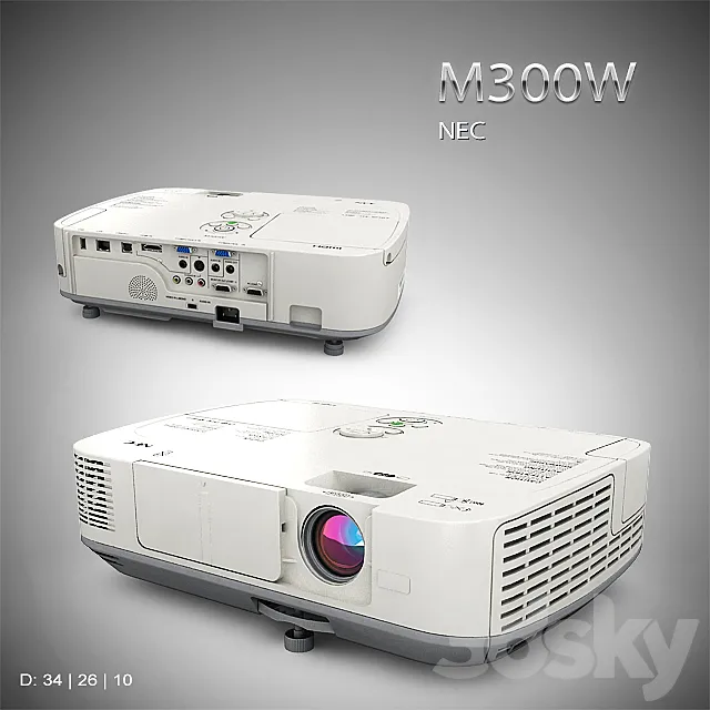 NEC _ M300W 3D Model