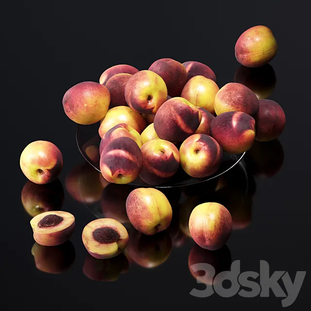 Nectarine 3D Model