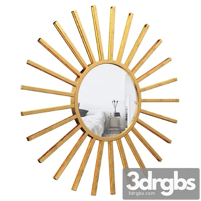 Neetu modern sun accent mirror eyqn5240 3D Model Download