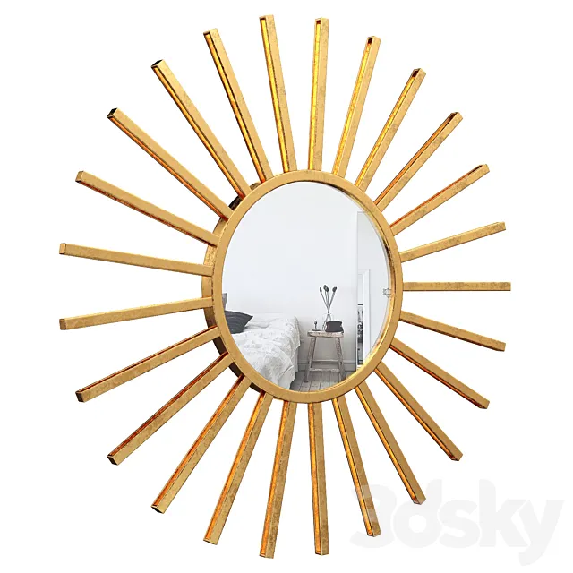 Neetu Modern Sun Accent Mirror EYQN5240 3DModel