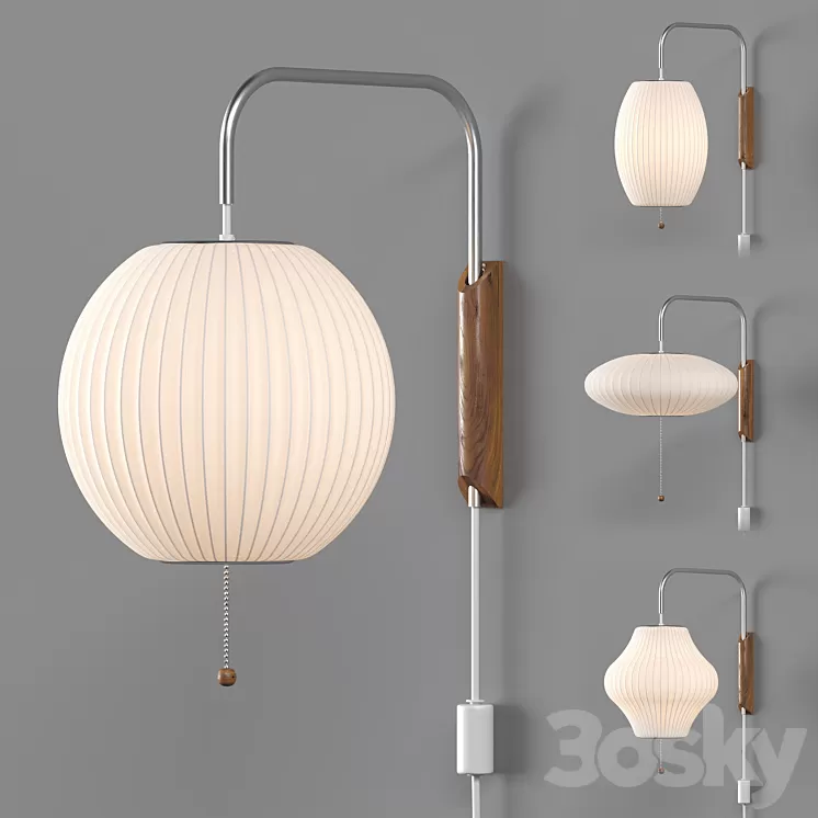 Nelson Bubble Wall Sconce Cabled Collection 3D Model