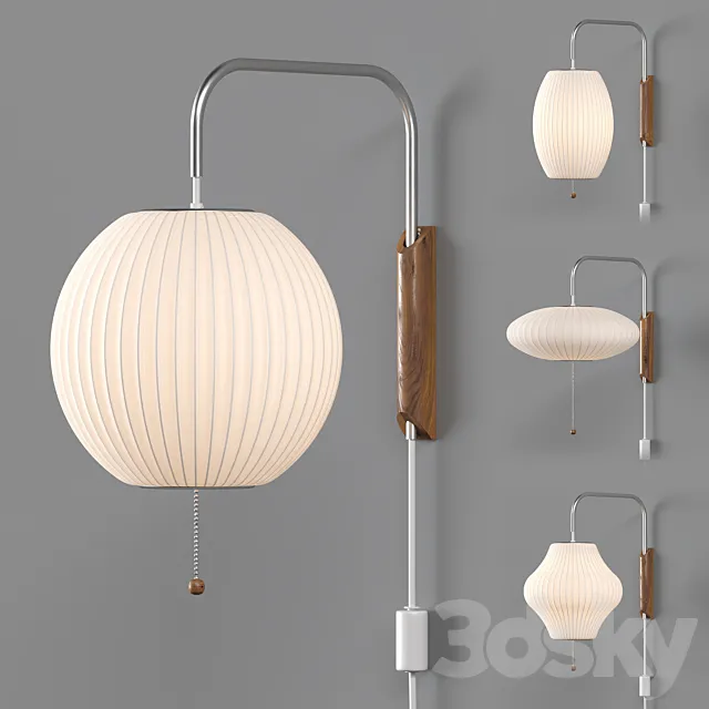 Nelson Bubble Wall Sconce Cabled Collection 3DModel