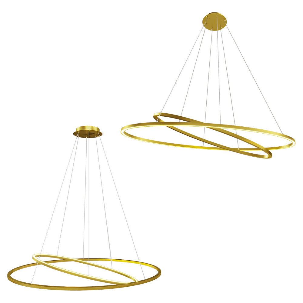 Nemo Lighting - Double pendant lamp Ellisse 3D Model