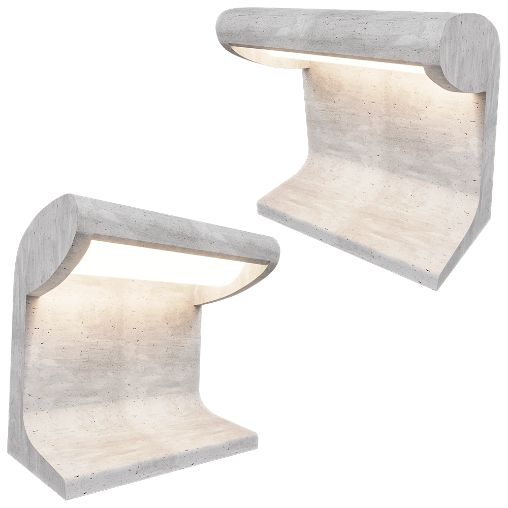 Nemo Lighting - Outdoor light Borne concrete 3D Model