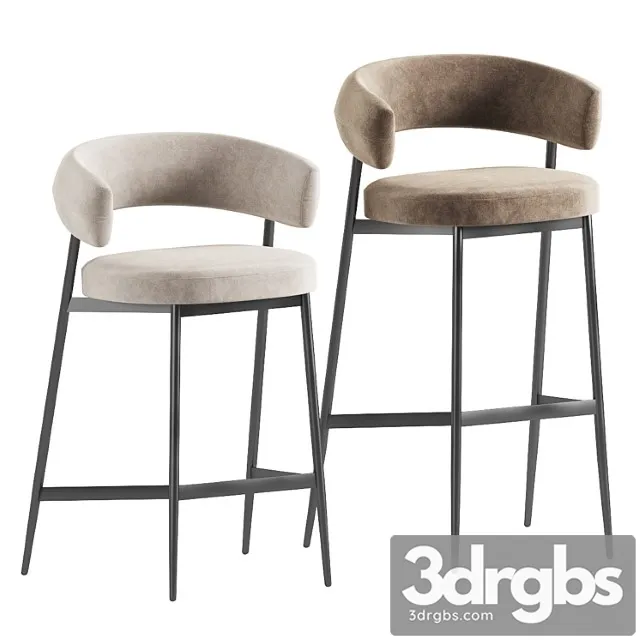 Nena Bar Stool 3D Model Free