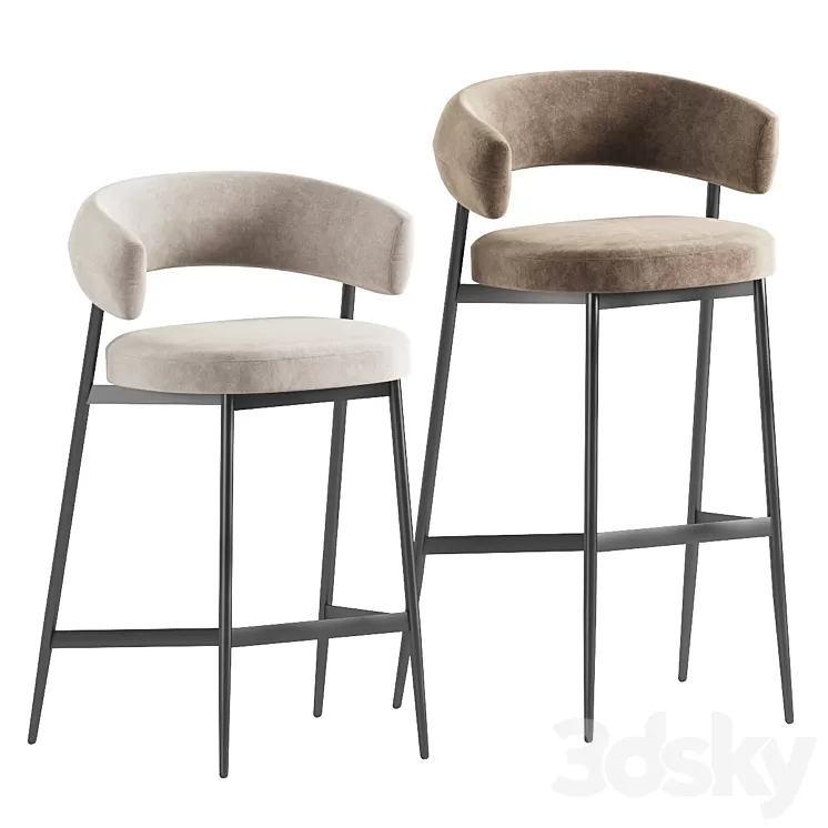Nena Bar Stool 3D Model