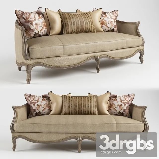 Neo Classic Sofa 02 3D Model Free