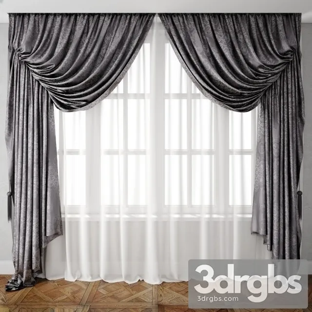 Neoclassic Curtain 39 3D Model Free