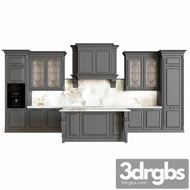 Neoclassical kitchen 04