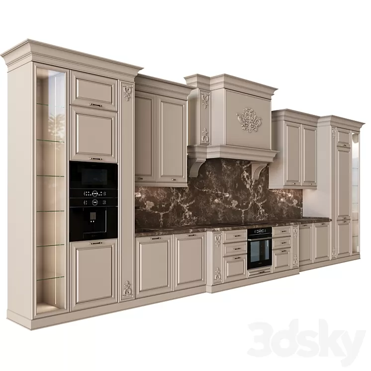 Neoclassical kitchen 06