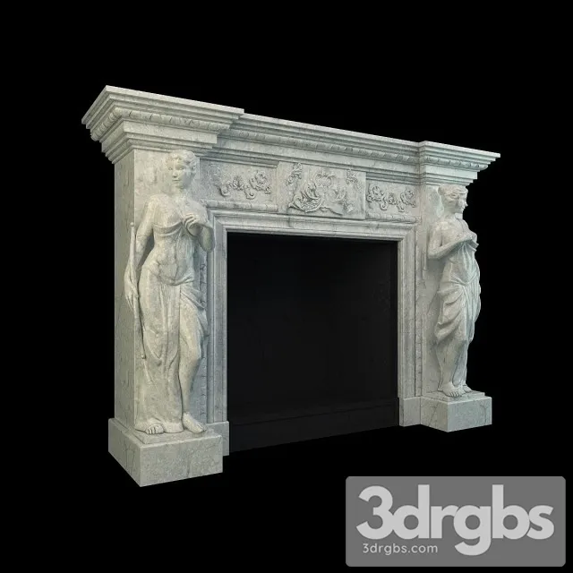 Neoclassical Plaster Fireplace 2 Free Download