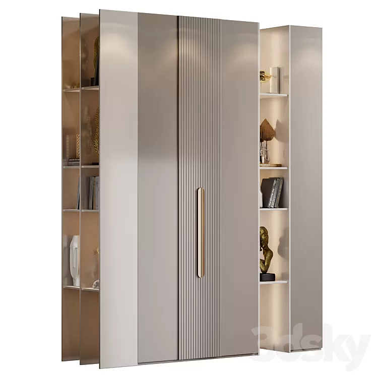 Neoclassical wardrobe 30 3D Model Free