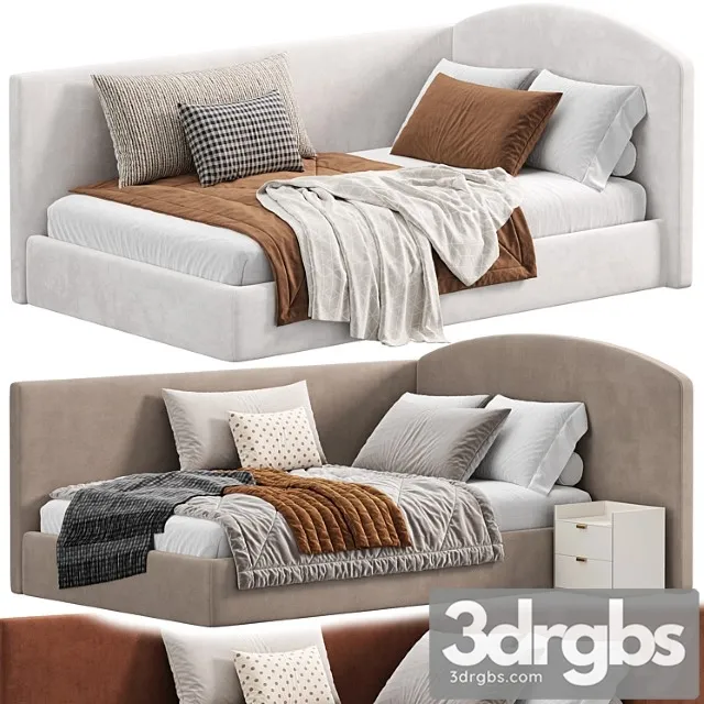 Neolia Bed Bolzan by Milansofa 3D Model Free