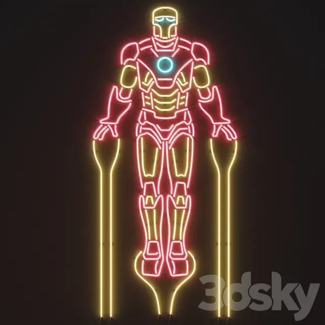 Neon decor 3 3D Model