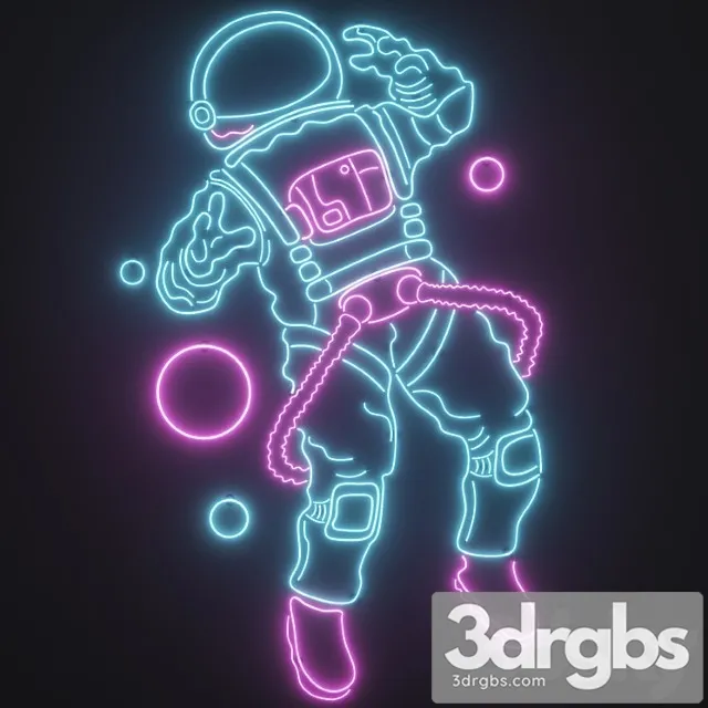 Neon Decor 3D Model Free