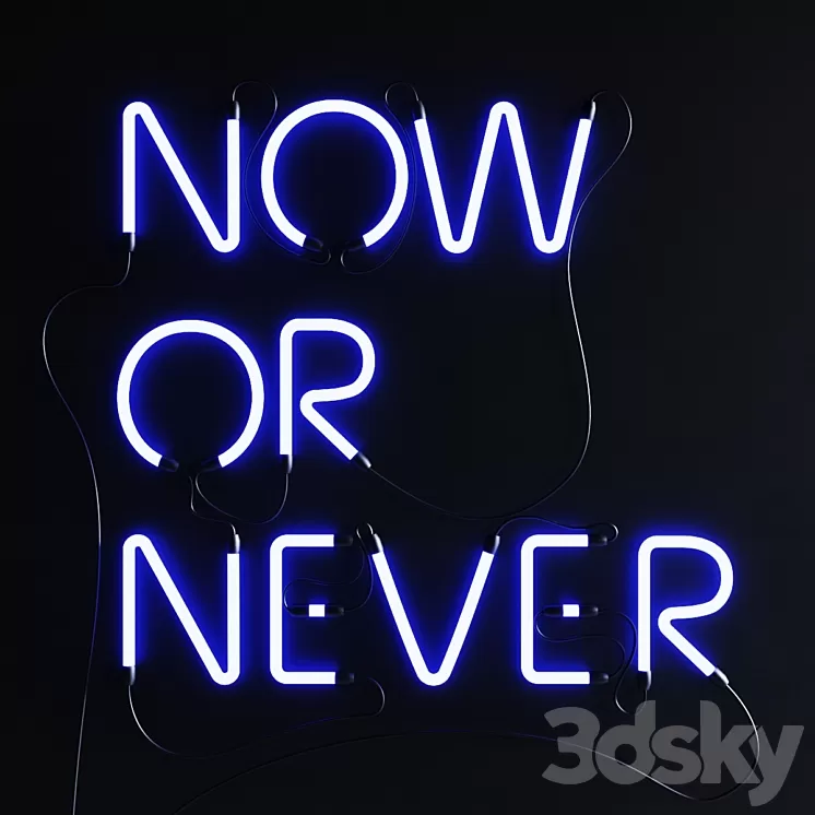 Neon Set 022 Neon Sign 3D Model