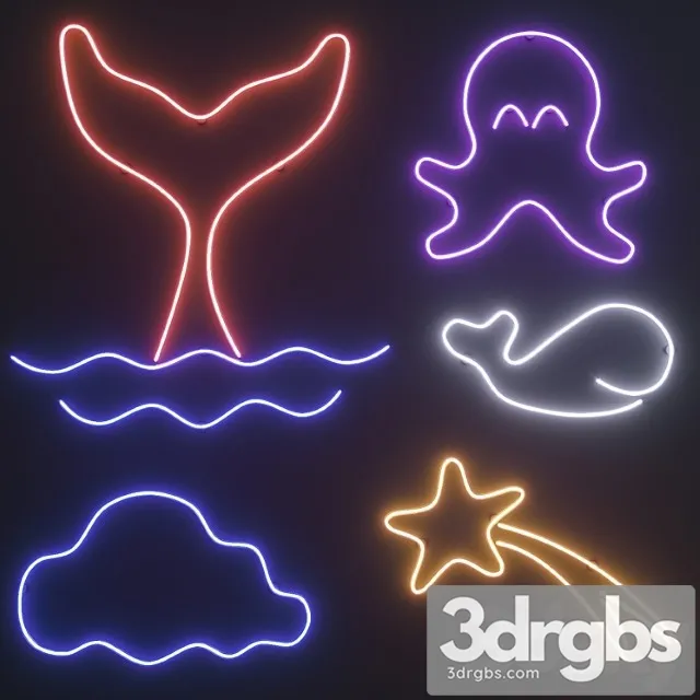 Neon set 4 Free Download