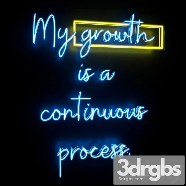 Neon Text 03 Growth Free Download