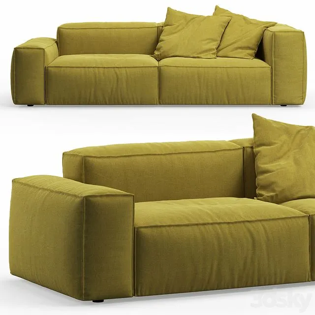 NeoWall 2 seat Sofa by Living Divani 3D Model