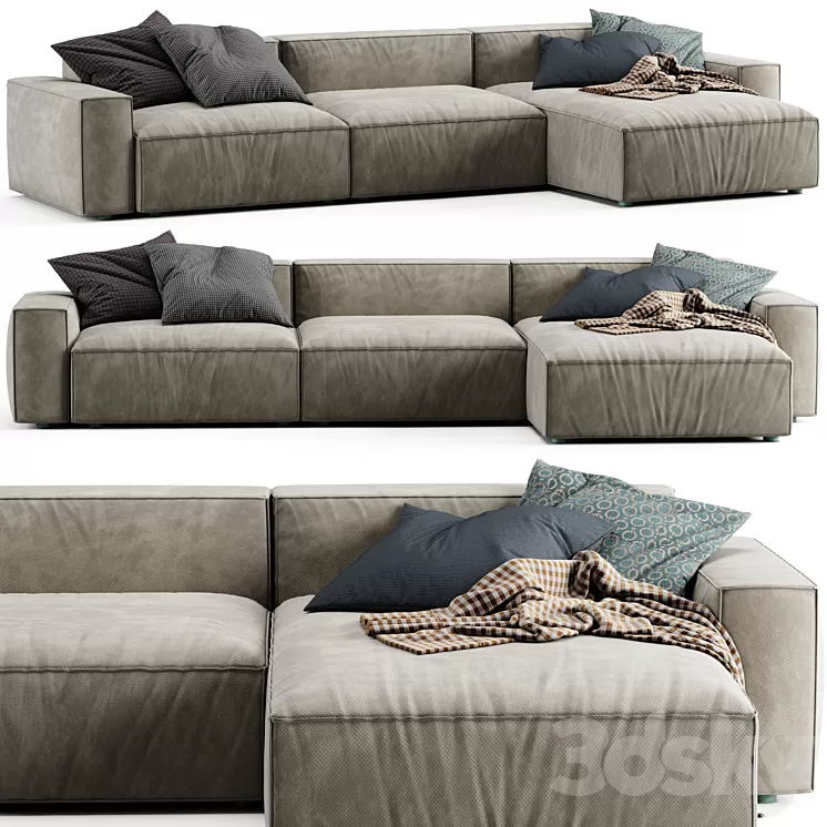 NeoWall Corner Sofa by Living Divani 3D Model Free