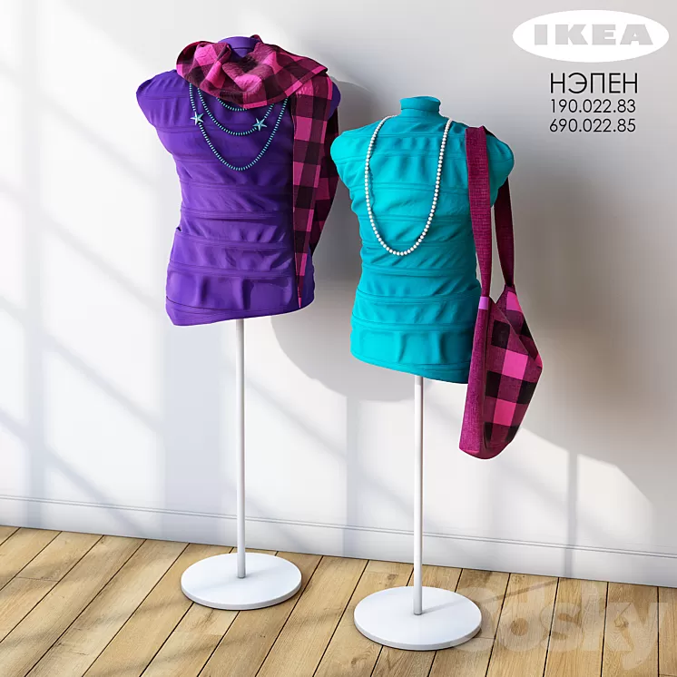 NEPEN – dummy – clothes rack from IKEA 3D Model