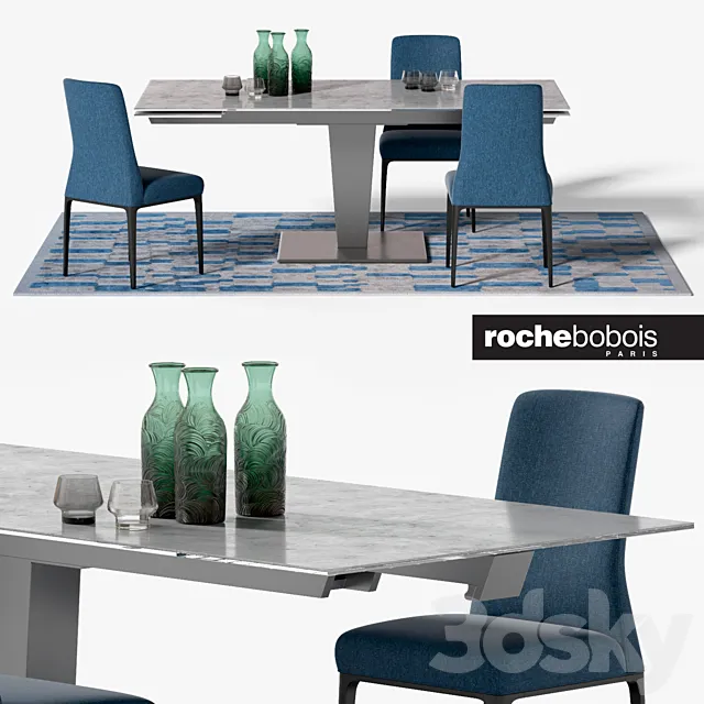 NEPHTIS DINING TABLE _ AIDA CHAIR 3DModel