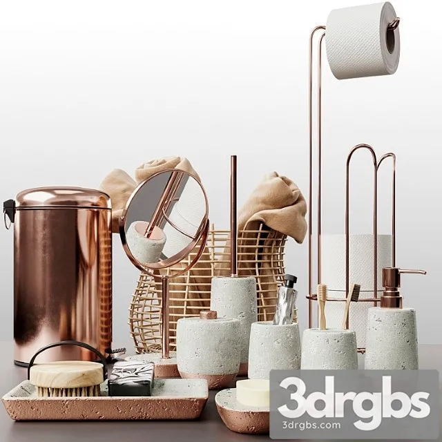 Neptune Bathroom Set 2 3D Model Free