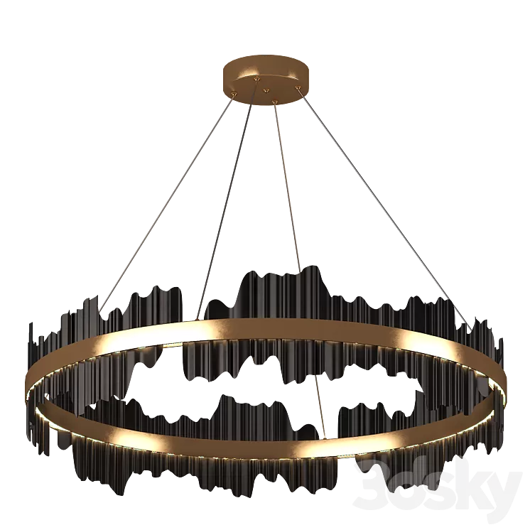 Nera Modern Ring Chandelier 3D Model