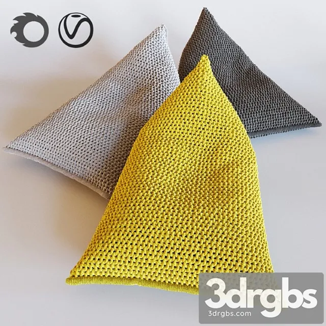 Nest Knitted Bean Bag 3D Model Free