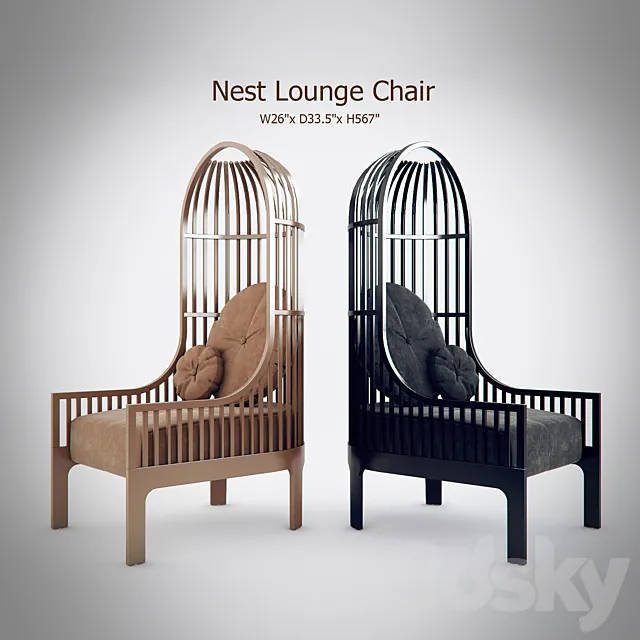 Nest Lounge Chair 3D Model