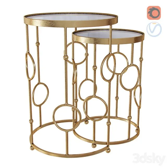 Nesting Side Tables 3D Model