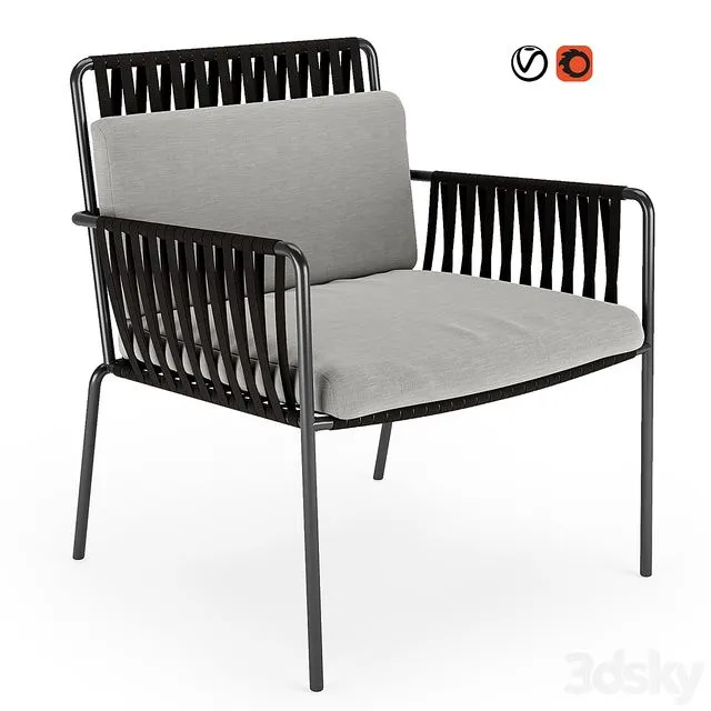 Net Club Armchair by Kettal 3D Model