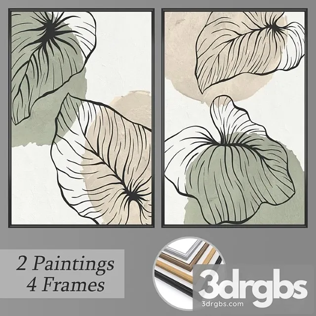 Network Of Wall Pictures No 3346 3D Model Free