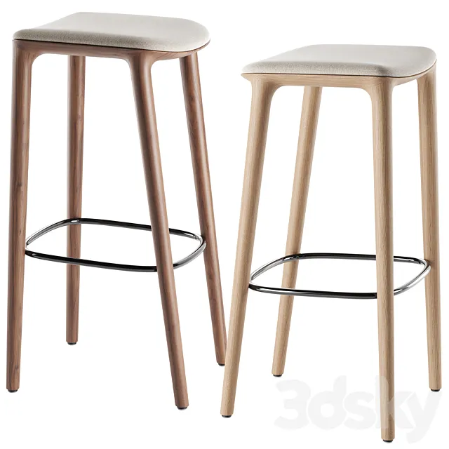 Neva Bar Chair By Artisan 3D Model