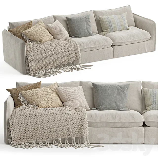 Neva Sofa Sectional 3D Model